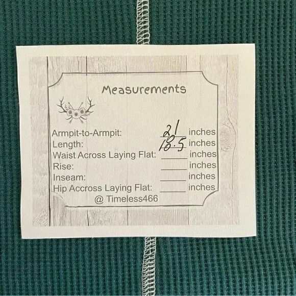 BP by Be Proud Women's Split Neck Thermal Cropped Top Green Moss Waffle SZ S - Picture 9 of 12